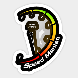 Speed Maniac Sticker
